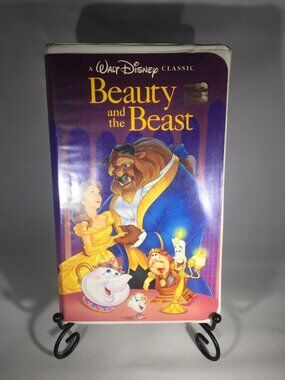 Disney Beauty and the Beast VHS #1325 Released 1992 Black Diamond Edition